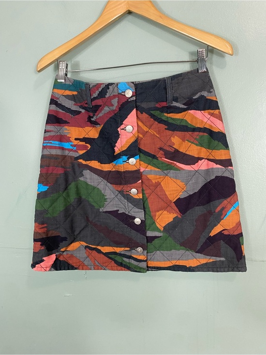 FARM Rio Dresses & Skirts - Farm Rio Anthropologie Quilted Mini Skirt Multicolor Small Button Front‎